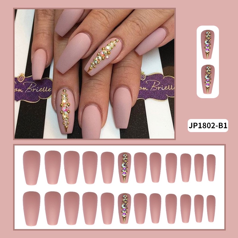 Kuku Palsu 【A136，lem sticker】Nikah kuku Wedding False Nailart Pengantin Tanganwa