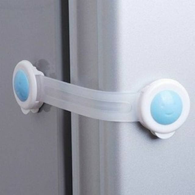 Trend-Pengaman lemari laci pintu perabotan Pengait Laci Safety Lock Smile