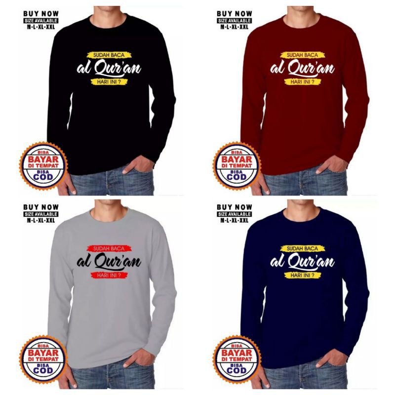 KAOS DAKWAH PRIA / DISTRO ISLAMI / KAOS DAKWAH / KAOS ISLAMI / PAKAIAN PRIA LENGAN PANJANG-5