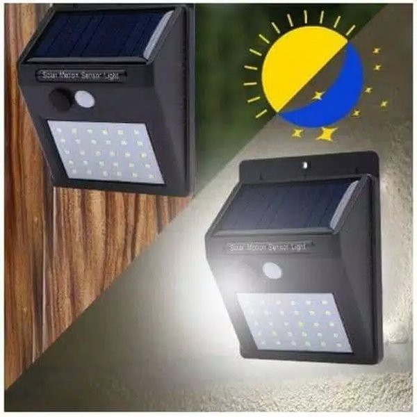 Lampu Taman Tembok Dinding Sensor Solar Tenaga Matahari Surya Outdoor