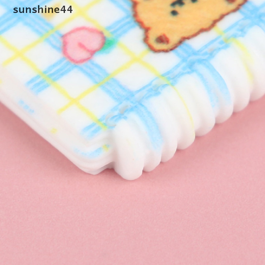 Sunshine 2PCS Miniatur Notebook Mini Skala 1: 12 Untuk Dekorasi Rumah Boneka DIY