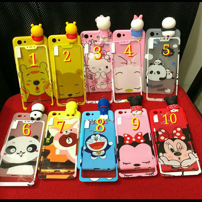 SAMSUNG J8 2018 KARAKTER 3D FREE TEMPERED GLASS MOTIF CASE J8 2018