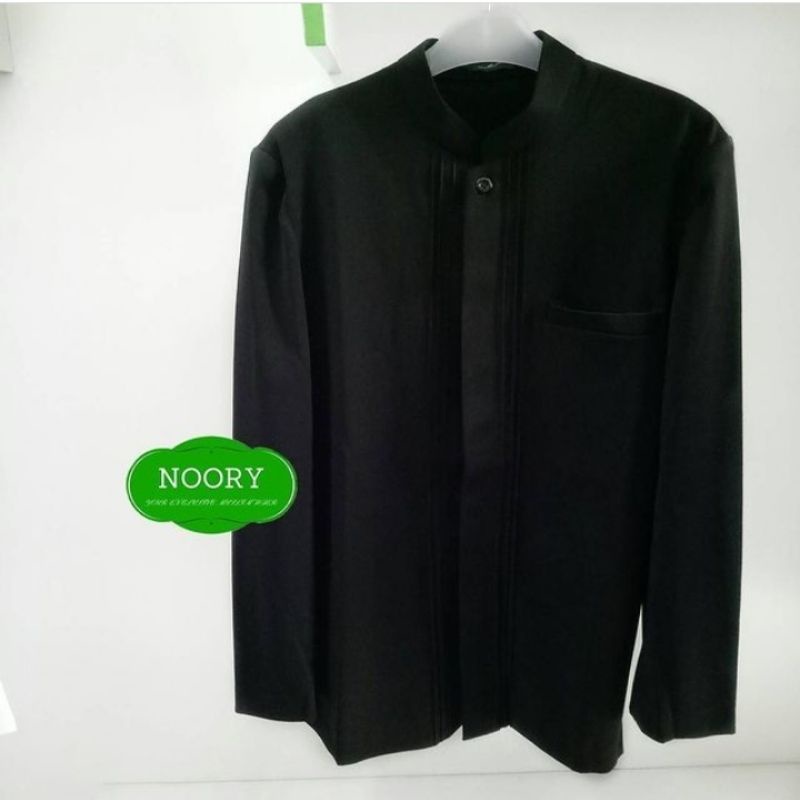 jasko jas koko pria dewasa lengan panjang MQ fashion polos opnaisel warna hitam
