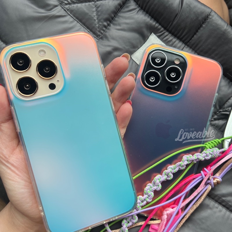 aurora hologram case iphone 7 8 plus x xs max xr 11 12 13 pro max