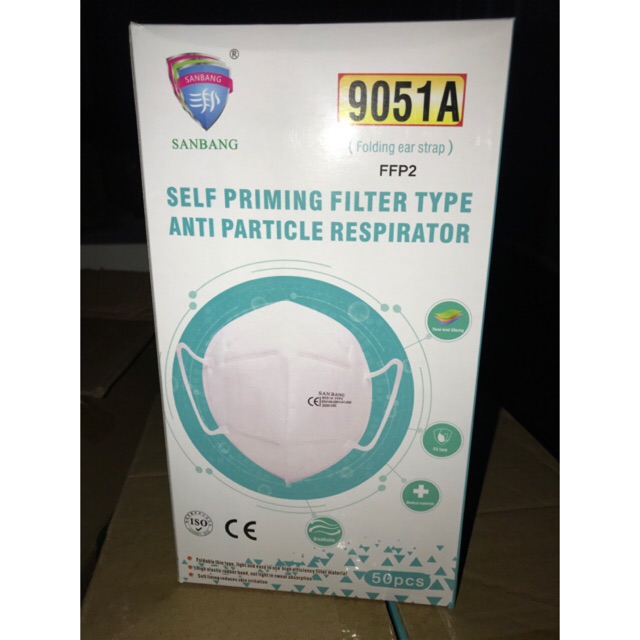 Masker 3M N95 Tipe 9001 / 9002 / 9501 / 9541 / 8210 / 8247 KN90 KN95 R95 N90 Earloop Headloop