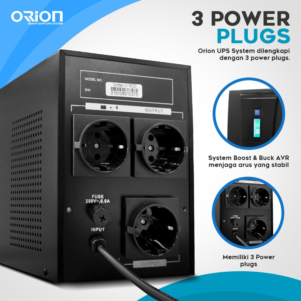 UPS Uninterrupted Power Supply Orion - Vortex V1500