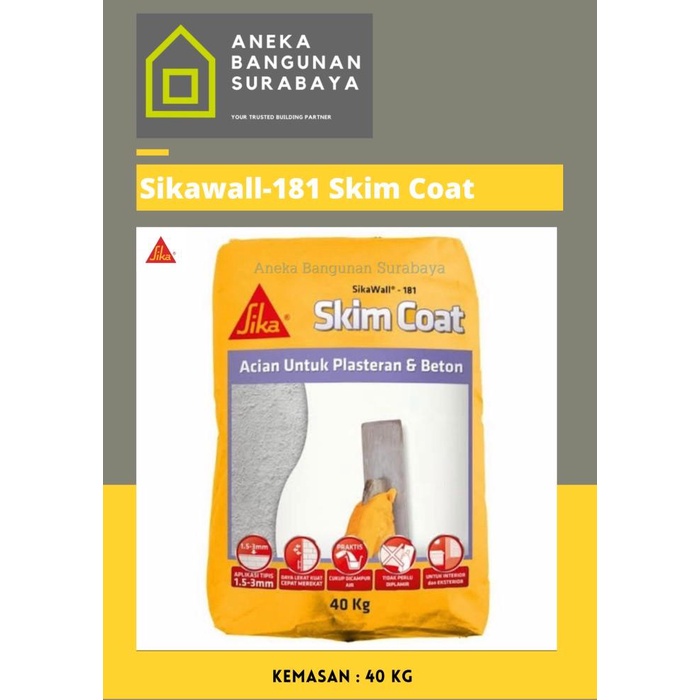 Sikawall 181 Skim Coat 40Kg | Sika Wall