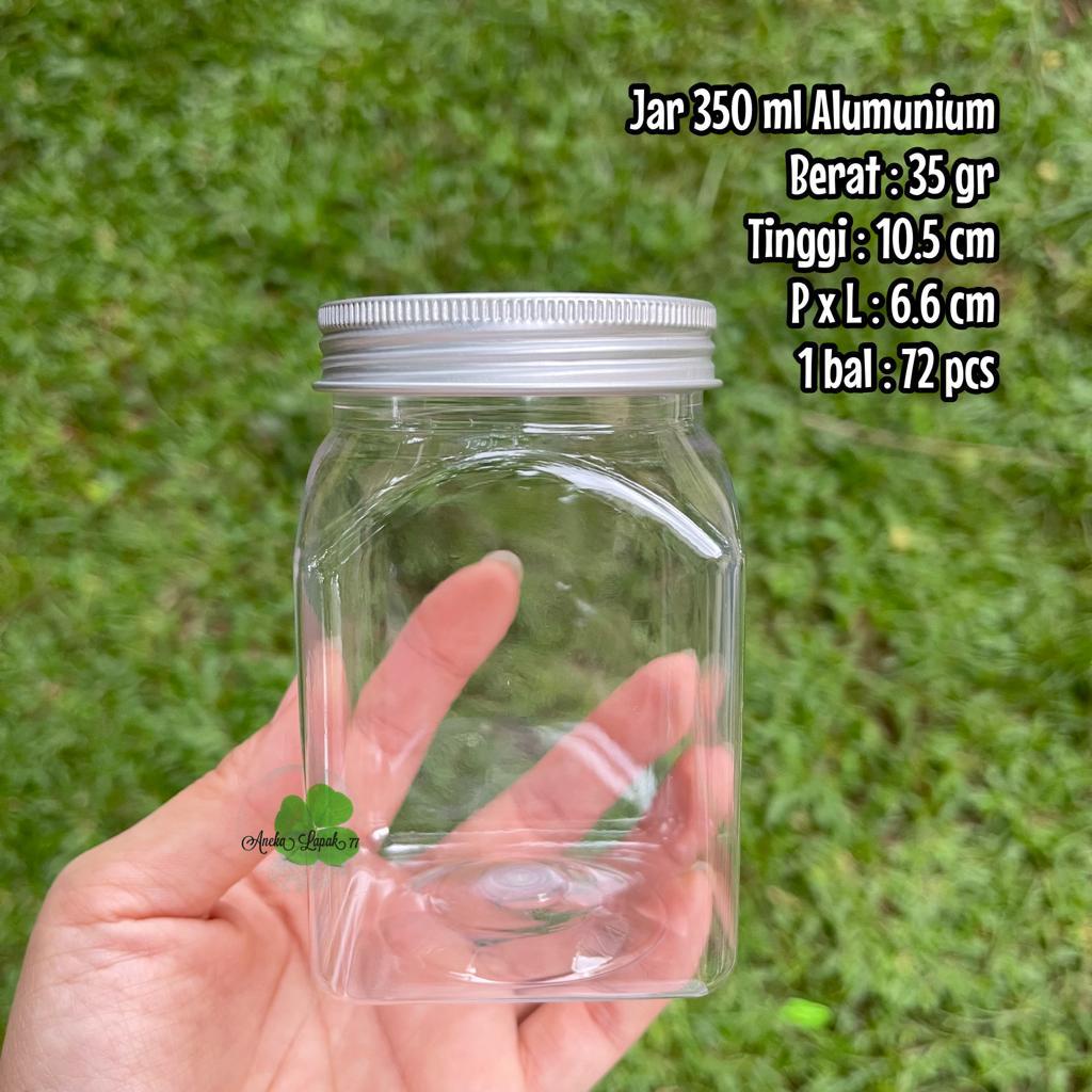 Toples jar bumbu 350 430 ml +Tutup ALUMUNIUM premium food grade