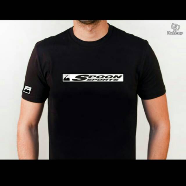 T-shirt SPOON SPORT black SIMPLE