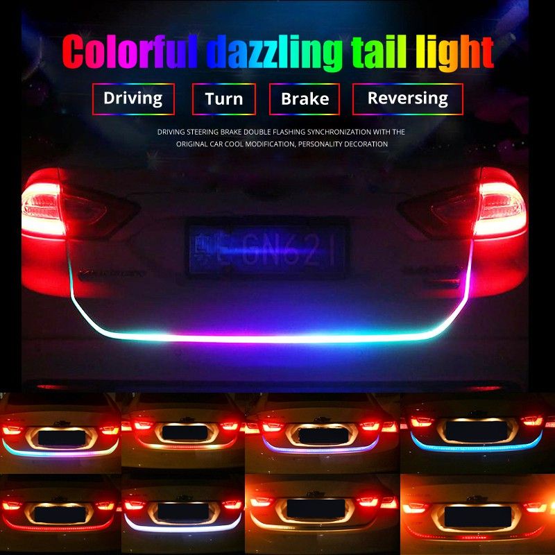 Lampu Strip DRL RGB 12V/24V TAIL Led Lampu Bagasi Pintu Belakang Mobil  truk