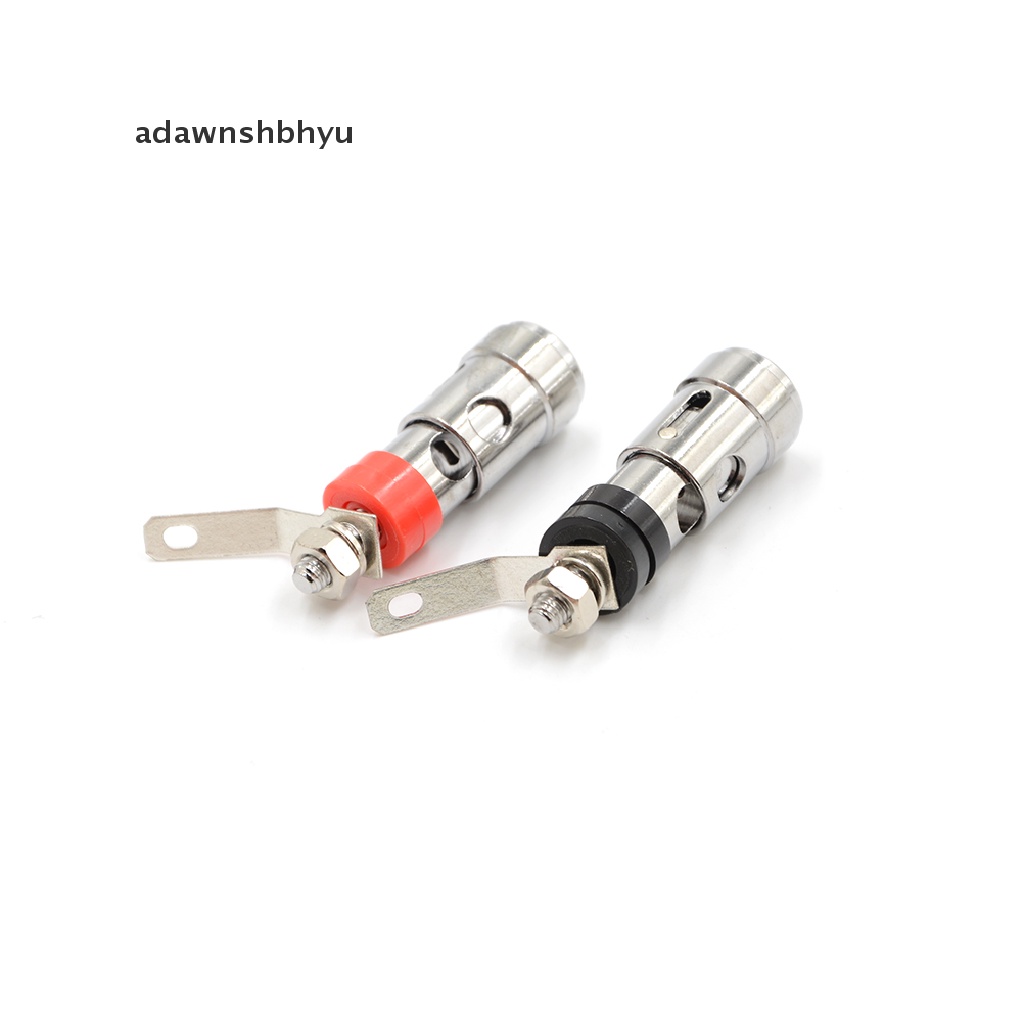 Adawnshbhyu 2pcs Speaker Audio AMP Terminal Binding Post Spring Loaded Type Lapis Nikel