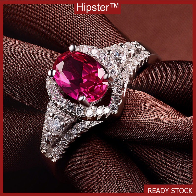 New Hot Sale Fashion Trendy Grace Inlaid Ruby Adjustable Ring