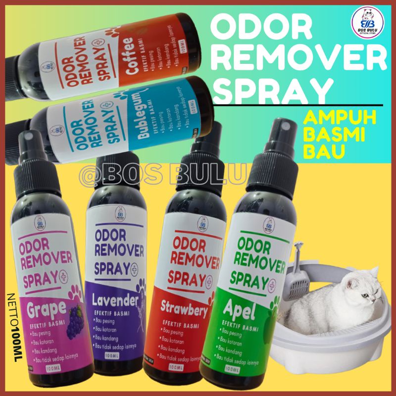 odor remover spray penghilang bau kotoran kencing pipis hewan 100ml