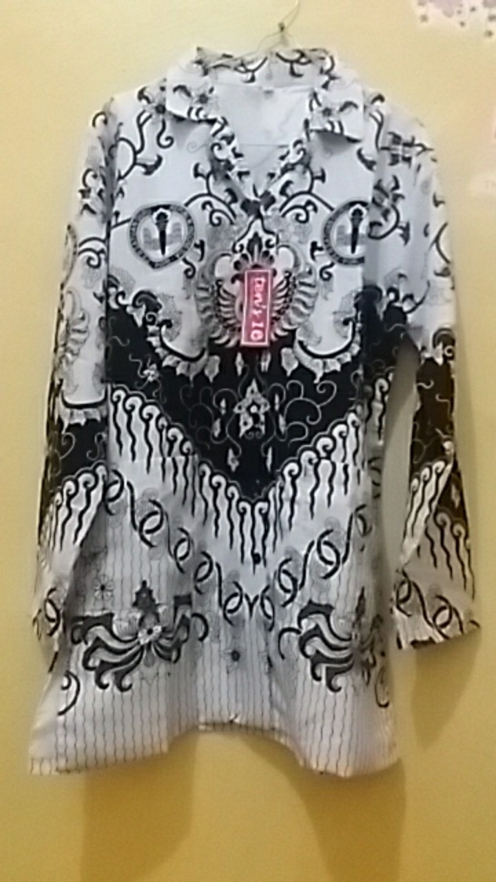 Kemeja Batik Pgri Wanita Berfuring Bahan Polyster By Tensa Yes