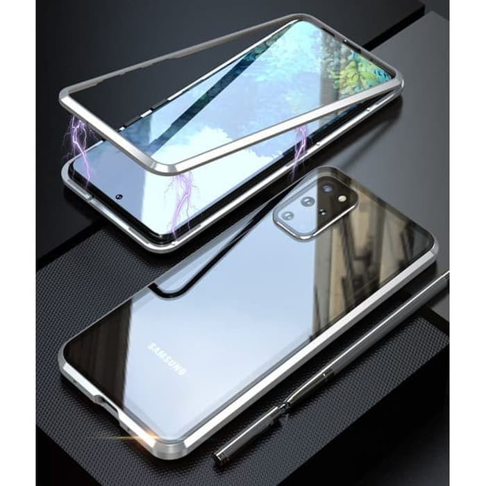 Samsung S20 Plus / S20 Ultra Magnetic Case Tempered Glass Back Cover