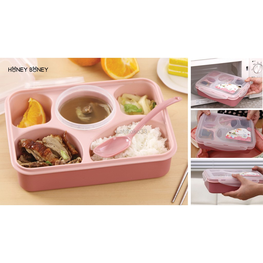 SPESIALL LUNCH BOX YOOYEE sekat 5 kotak makan bento sekat 5 ANTI BOCOR SILAHKAN PESAN