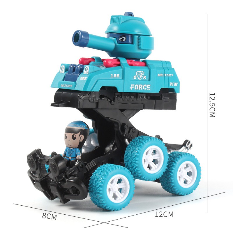 Mobil Inertia Monster Zap 6 Roda Militer Tank + 2 Peluru SUPER PREMIUM