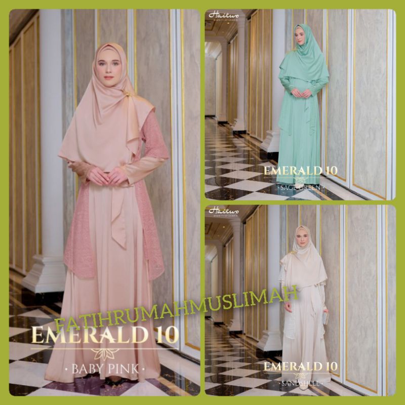 HAITWO// NEW / TERBARU / EMERALD 010 / EMERALD 10 / GAMIS / HAIHAI / GAMIS HAITWO / HAITWO / GAMIS D
