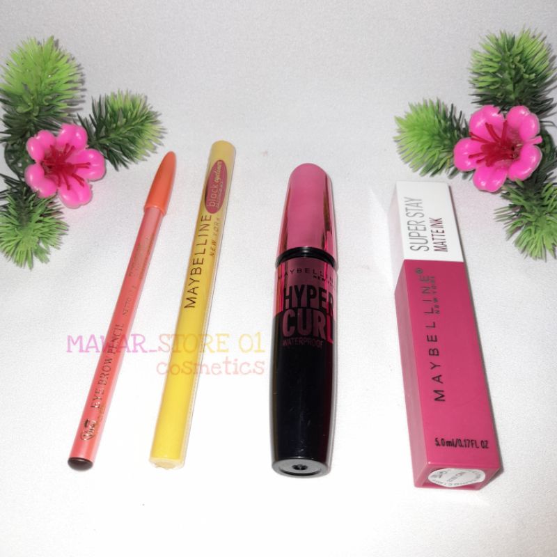 Kosmetik Maybelline 4 In 1/ Paket Make Up Maybelline Lengkap 4 In 1