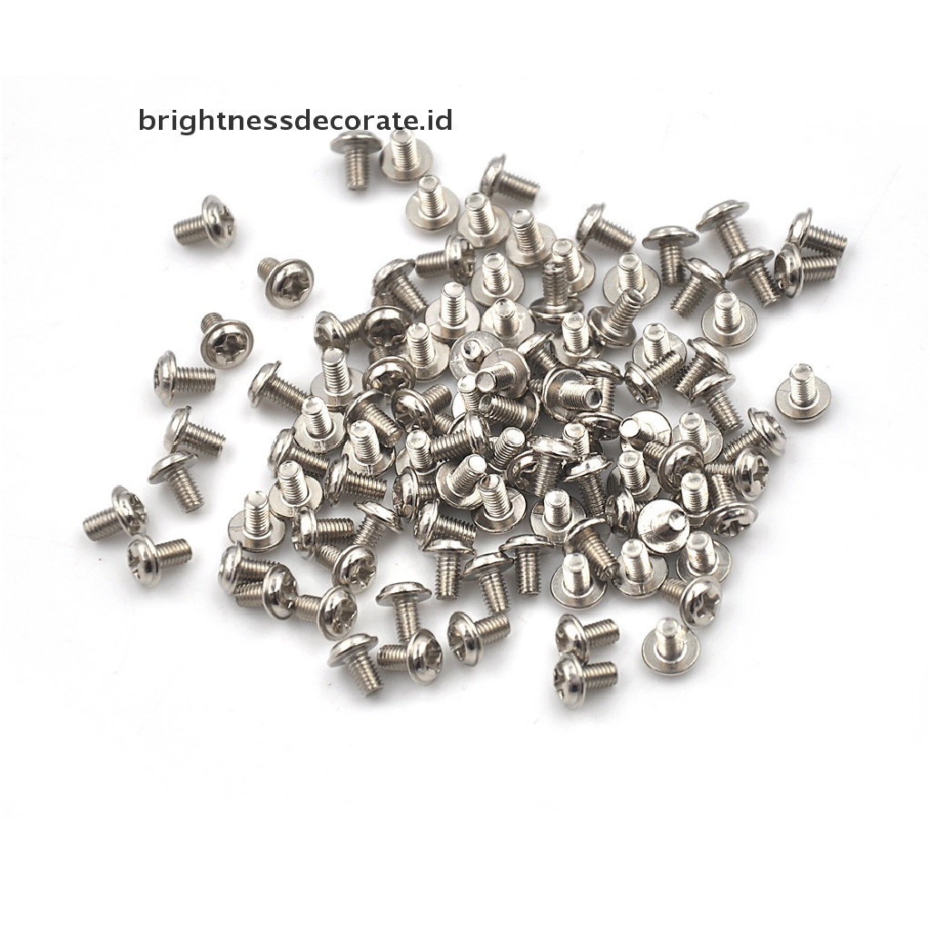 100pcs 6 / 32 Inch Psu Hard Drive Hex Screw Presisi Untuk Pc Komputer