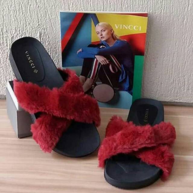 Sandal VINCCI bulu ORIGINAL
