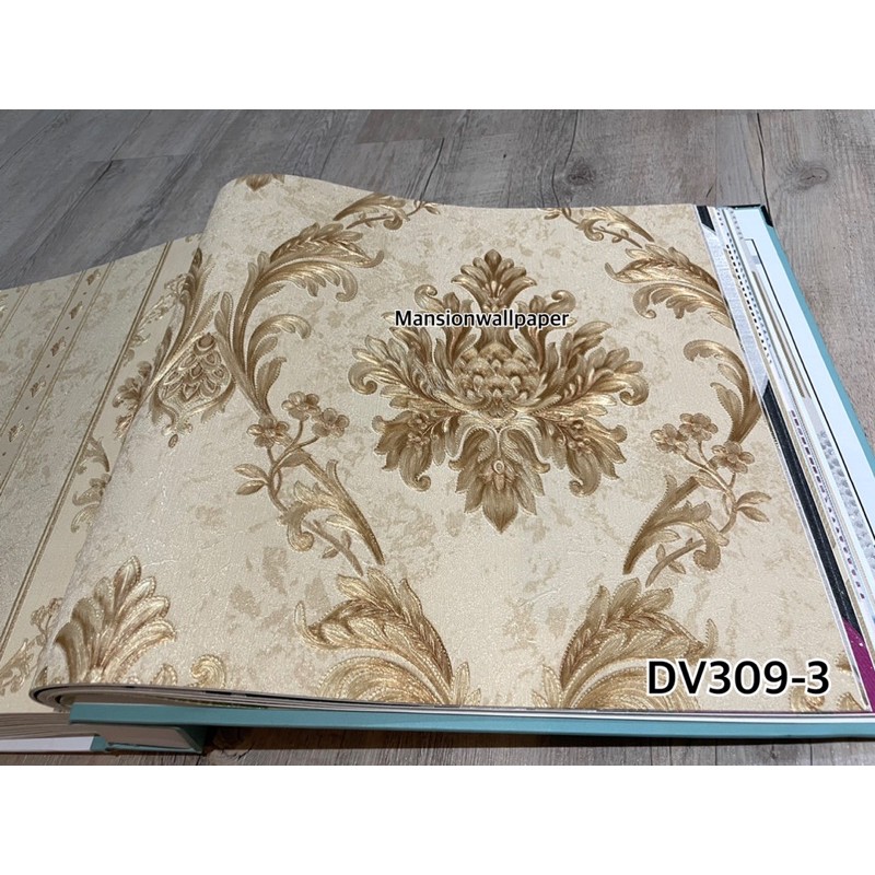 Wallpaper Dinding Klasik Gold Emas Eropa Style Luxury