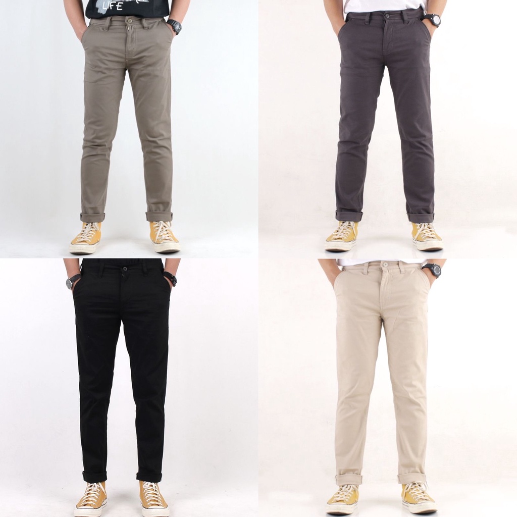 CELANA CHINO PANJANG PRIA | TEBAL BERKUALITAS #CROCODILE