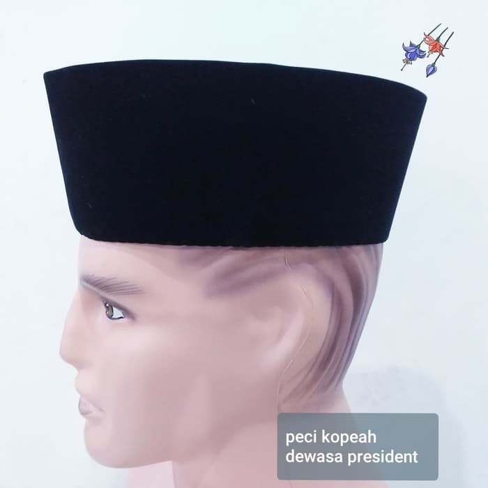 Peci Kopiah Songkok Hitam PRESIDENT Songkok Nasional