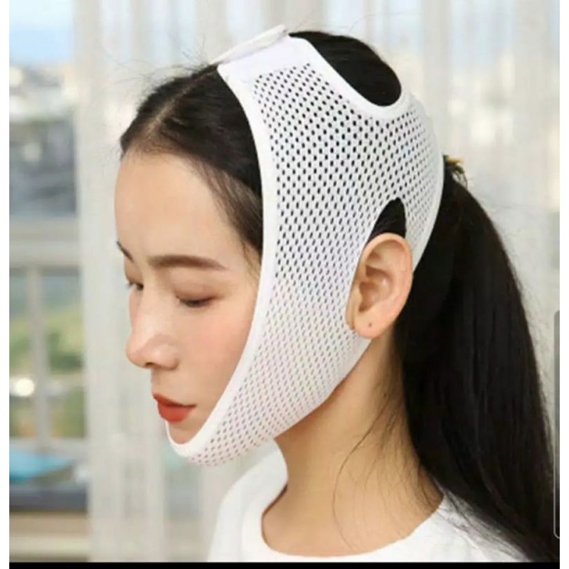 NEW 3D SHAPE OVAL FACE LIFT ALAT PENIRUS PIPI PENGHILANG DOUBLE CHIN - PUTIH