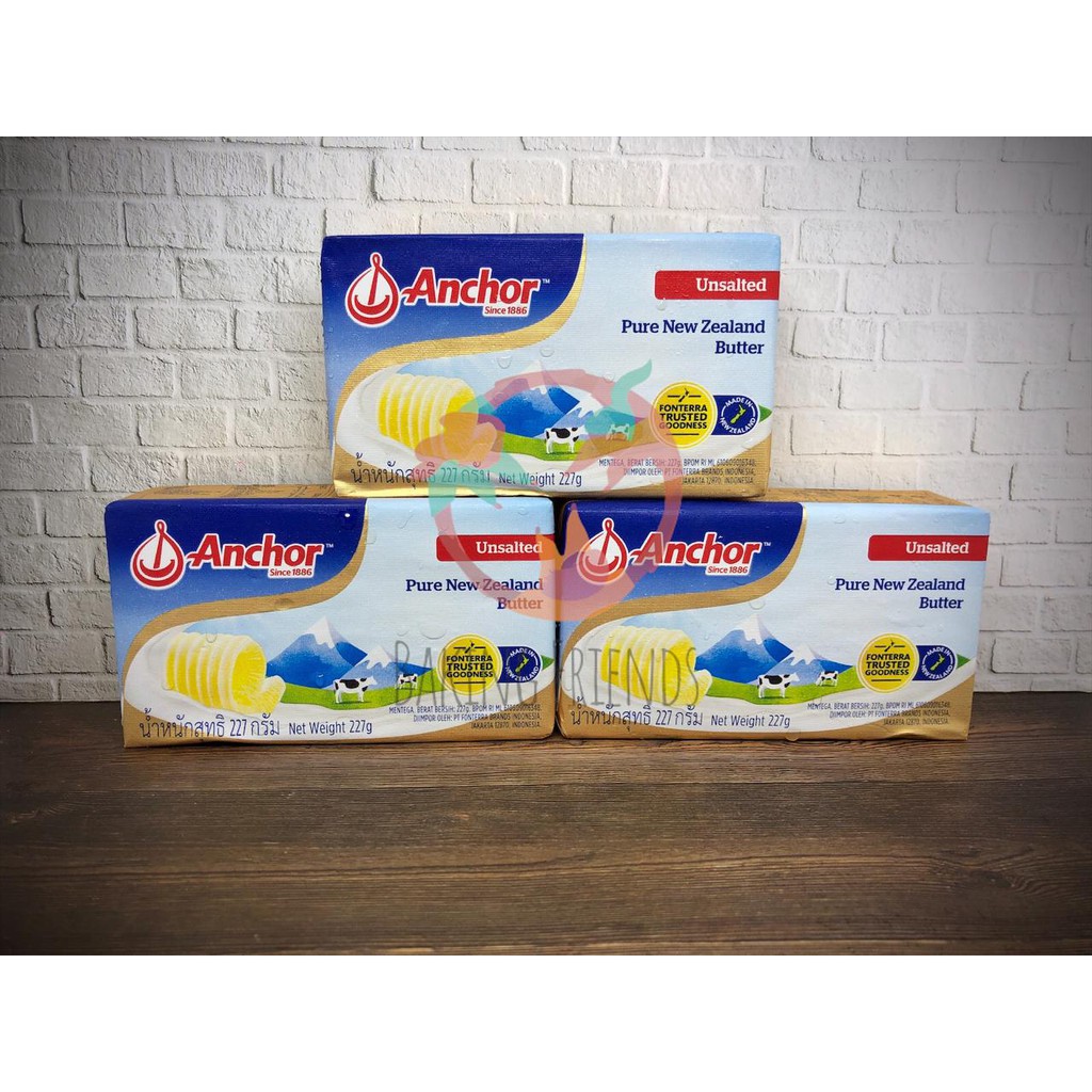 Anchor Butter Pats Unsalted 227gr