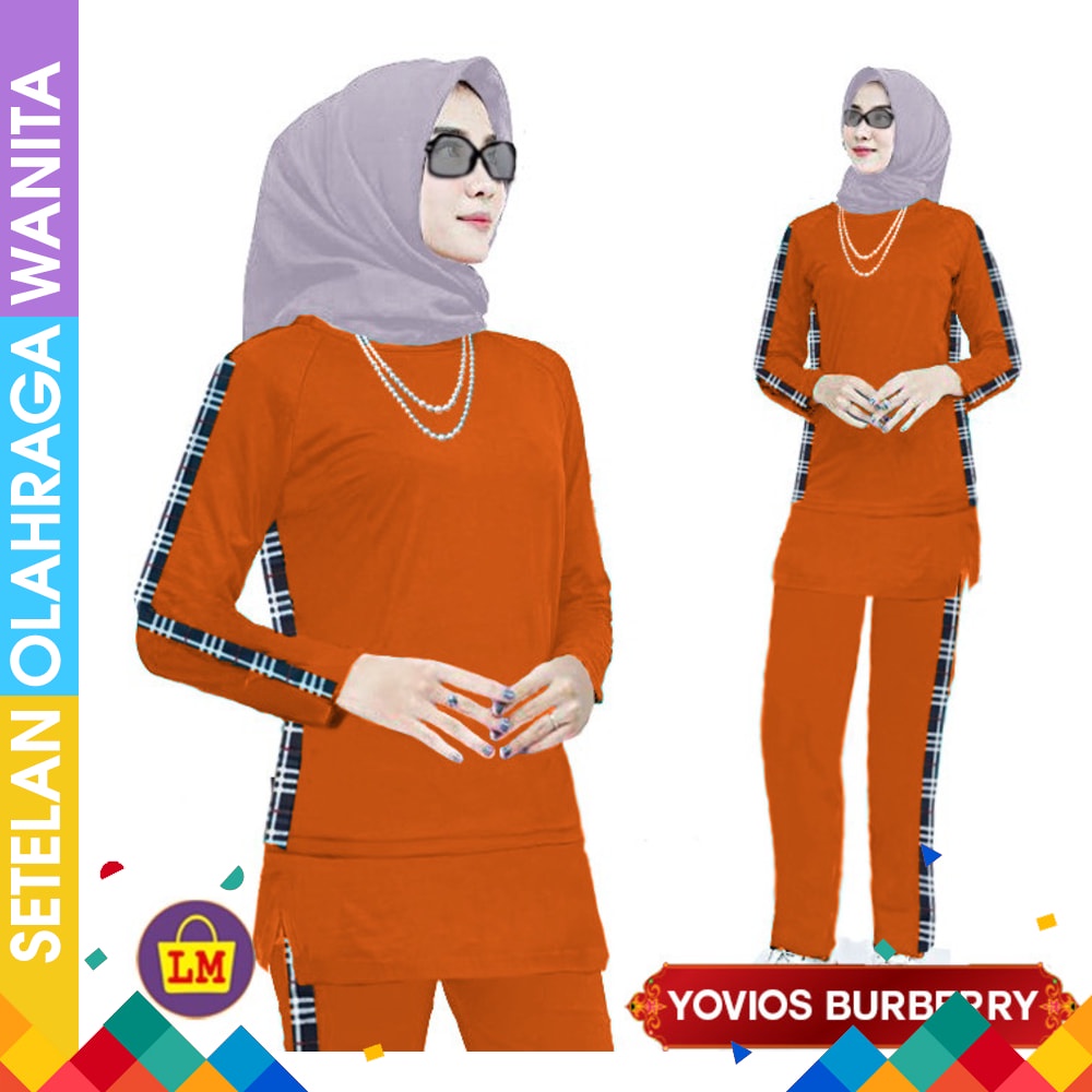 Baju senam muslim .257 Setelan Baju Senam Olahraga Pink Abu Baju Senam Muslim Baju Senam Aerobik F