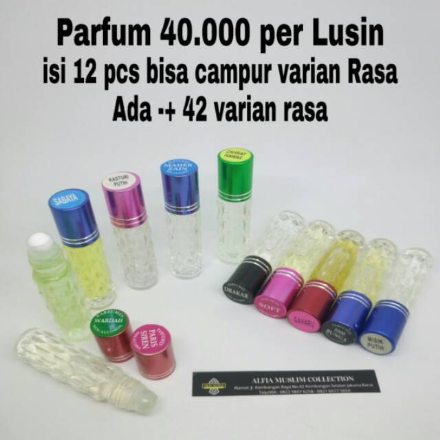 Parfum Minyak Wangi Non alkohol 7ml Termurah Harga Perlusin