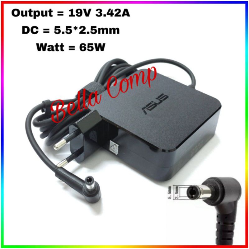 Charger Laptop Asus A455 A455L A450 A450C X451C 19V 3.42A 5.5*25mm