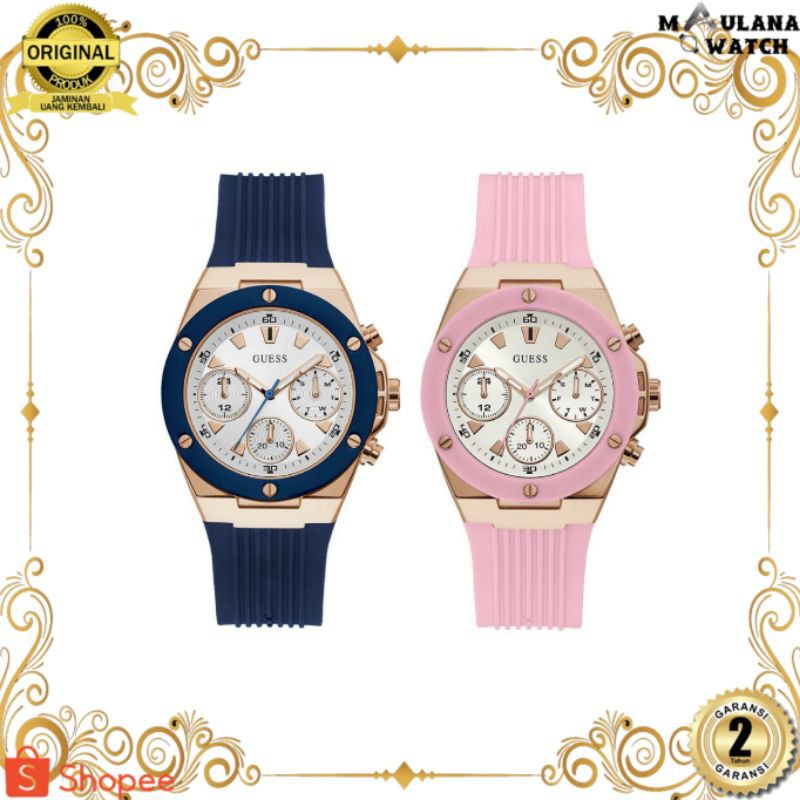 JAM TANGAN PRIA WANITA | RANTAI | KULIT | KARET | MURAH | WANITA GUESS GW0030L4 GW0030L5 STRAP RUBBE