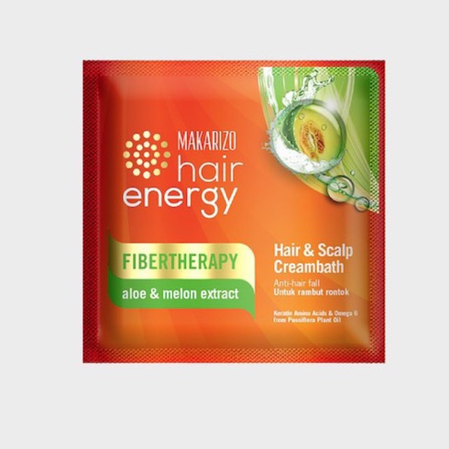 Makarizo Fibertherapy Hair Energy Creambath &amp; Scalp Cream (Sachet)