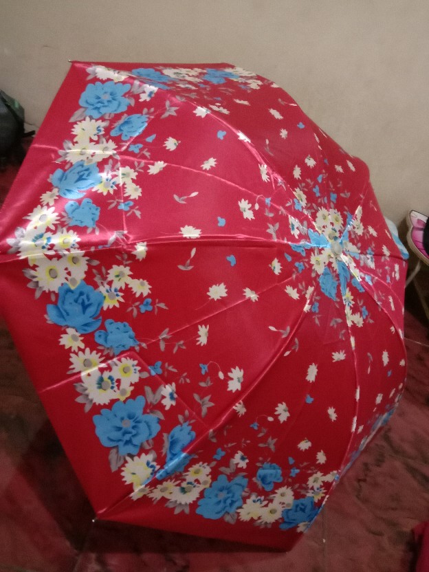 Payung Lipat 4 Pakai Tas Bahan Saten - Osaka