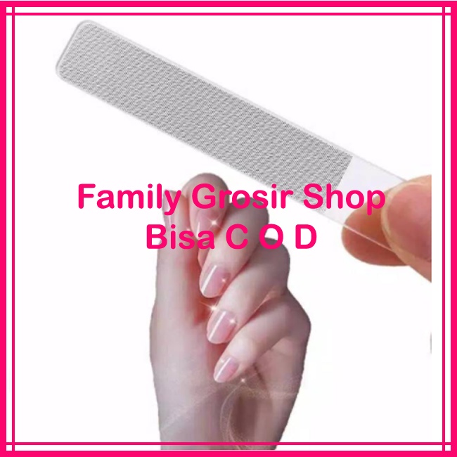 Kikir kuku pengkilap kaca asahan kuku nail file buffer shiner nano file