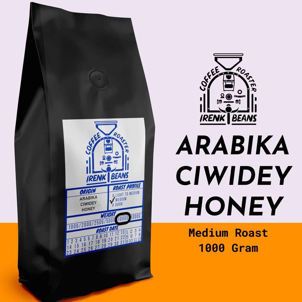 

Kopi Arabika Ciwidey Honey 1000g Biji Bubuk