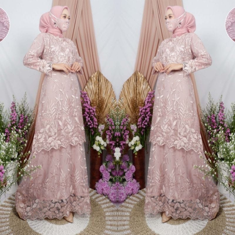 GAMIS TILE / GAMIS MALAYSIA / GAMIS TINGKAT / GAMIS TULLE / DRESS TILE / DRESS TULLE / DRESS BUSUI /