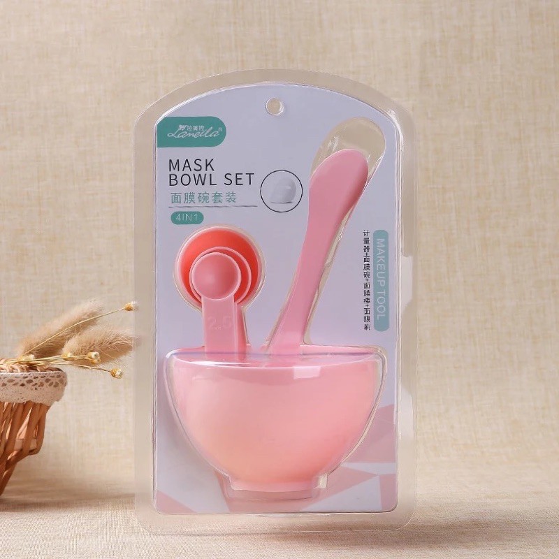 MASK BOWL SET / SET MANGKOK MASKER / SPATULA MASKER LAMEILA (9064)