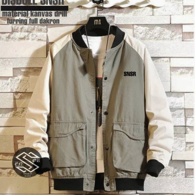 Jaket bomber pria / jaket pria base ball sensor premium