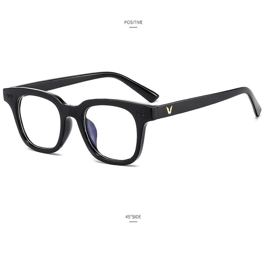 Kacamata Bingkai Hitam Gaya Retro Korea