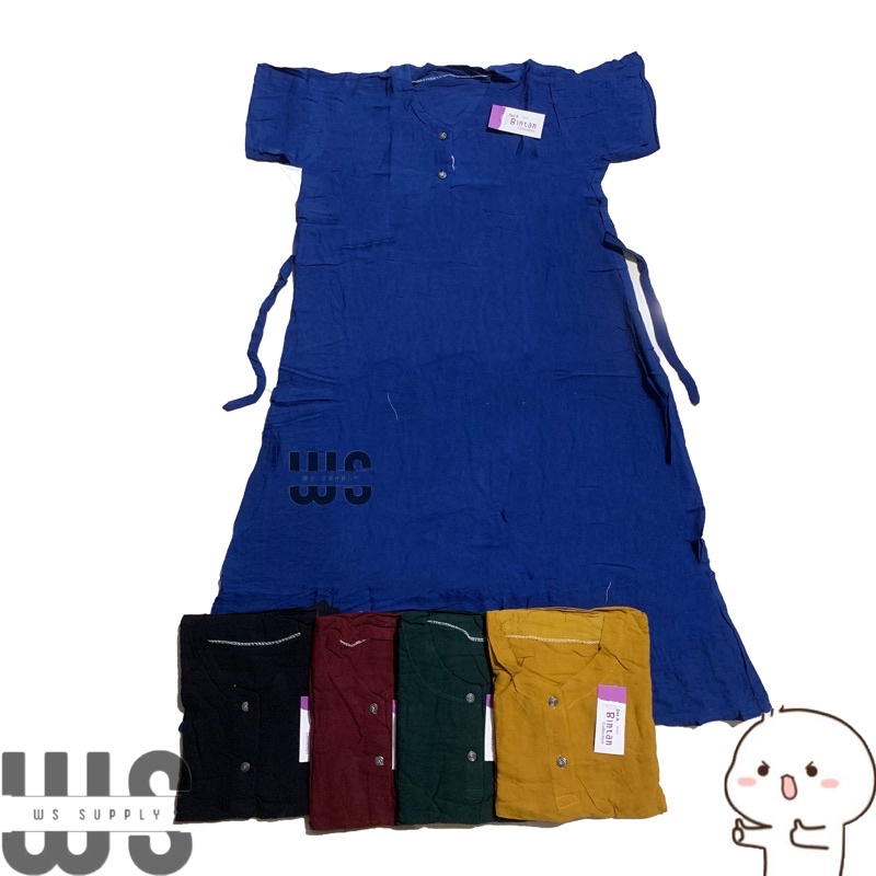 Daster Polos Kekinian terbaru model busui kancing