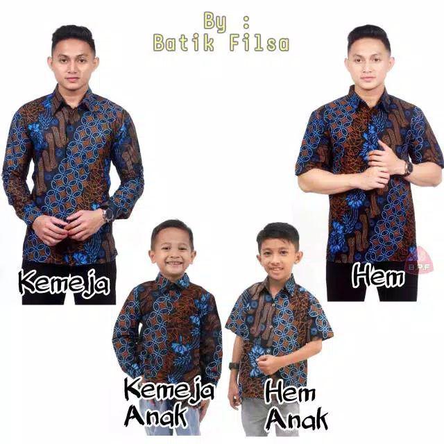 Baju Batik Ayah Anak Motif Abri Original Terbaru Batik Anak Terlaris