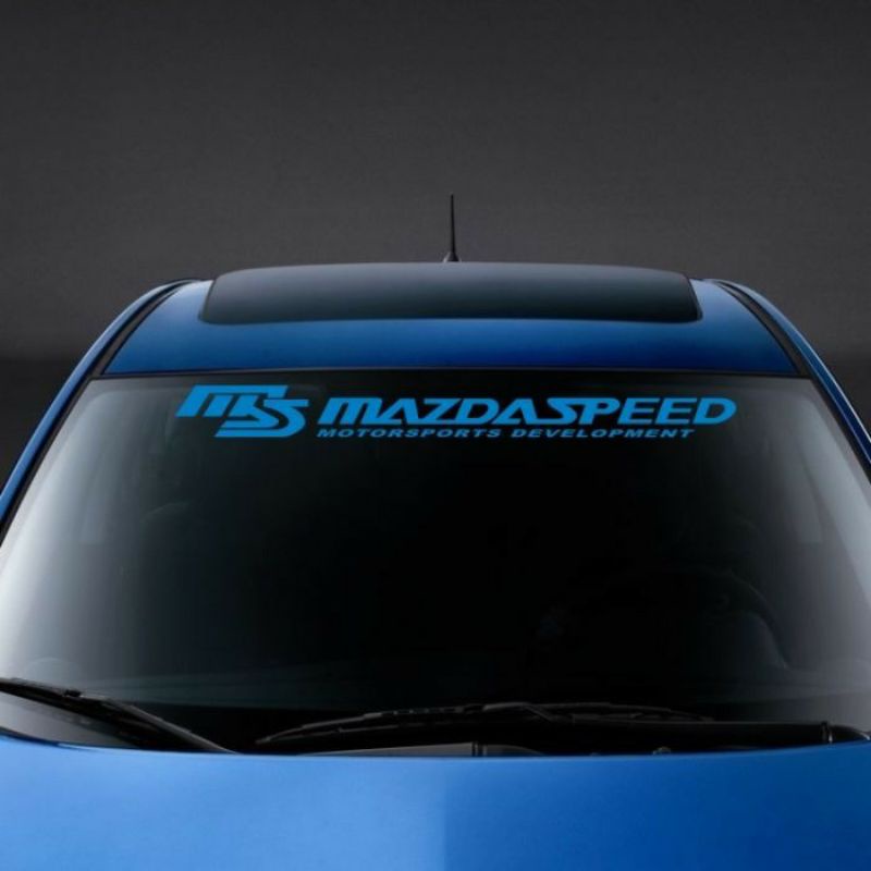 stiker kaca depan mobil Mazda Speed