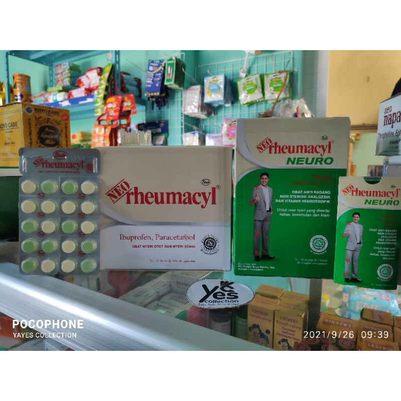 Neo Rheumacyl Neuro 20 pcs - 10 Pcs Tablet Remasil Ibuprofen Paracetamol Nyeri Kebas Kesemutan Kram Otot Sendi