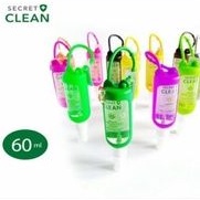 Secret Clean Hand Sanitizer Spray 60ml Gel 50ml Free Gantungan Silicon Case