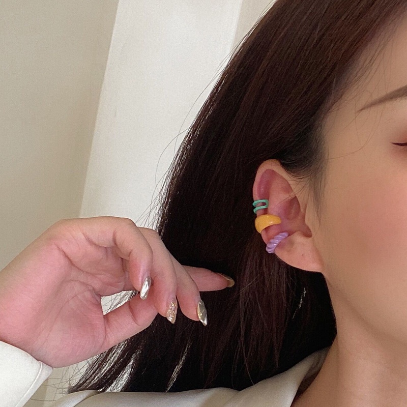 Klip Anting Gaya Korea Modis Aksesoris Fashion