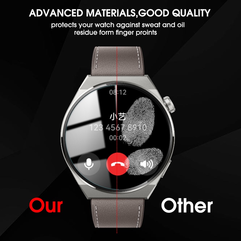 1pc Pelindung Layar Tempered Glass HD Anti Gores Untuk Smartwatch Huawei GT3 Pro