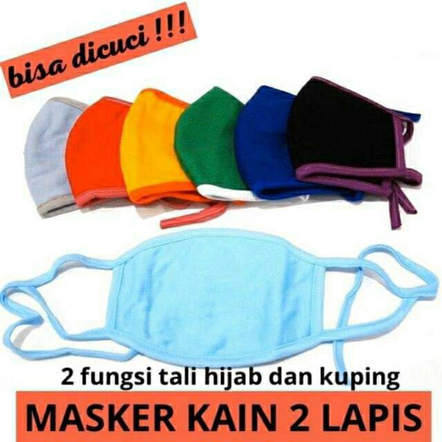 Fourfashion MASKER 2LAPIS WASHABLE / REUSABLE KAIN BISA DIPAKAI UNTUK YG BISA DICUCI